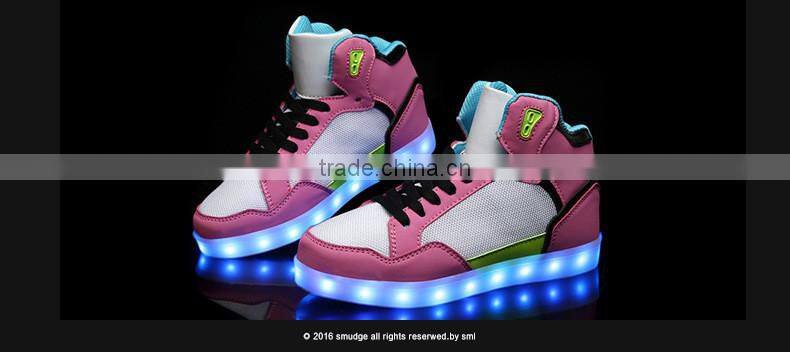 HFR-T0074 2016 latest fashion sweet peep toe sandals women high led shoes