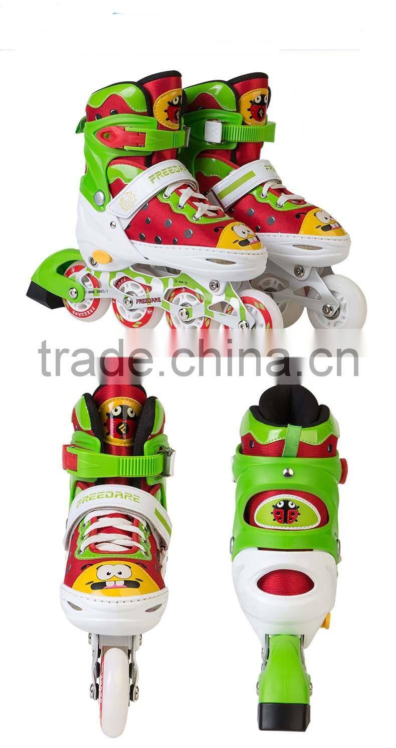 adjustable secure children inline skating wheels roller