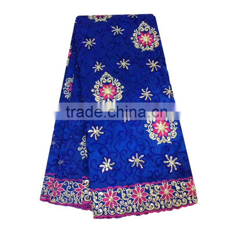 2017 India Hot Selling Lace Cheap Price Raw Silk George Wrappers