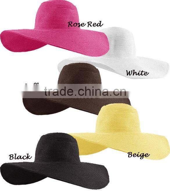 Wide Large Brim Summer Beach Sun Straw Beach Hat 3171