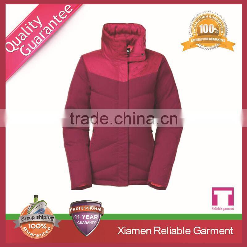 Fashion 95% goose down women thick winter wool coat