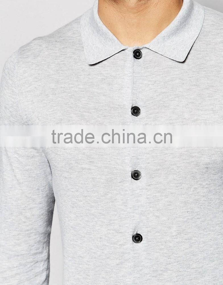 man's polo shirt in single-breast