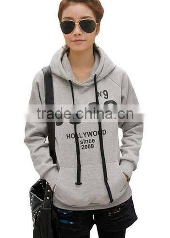 Women's Cute Coco Print Pullover With Hood Designer Tracksuits With Front Pocket
