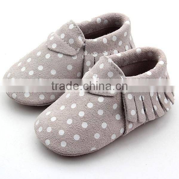 Top selling leather baby shoes of baby moccasins mix colors mix sizes