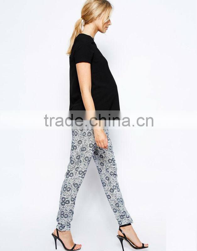 Wholesale maternity pants Maternity Printed Jogger