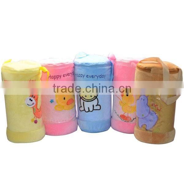 2016 lastest China Wholesale animal Embroidered baby blanket