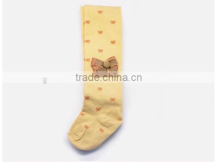 Bowknot printed school girls pantyhose