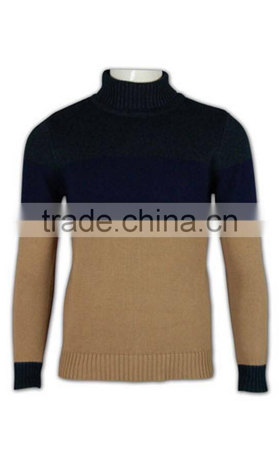 ISO9001/BSCI Manufature OEM Service 100%cotton mens high collar sweaters
