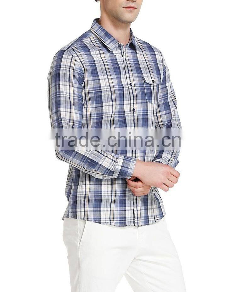 Designer plaid shirts for men famous clothing factories in china