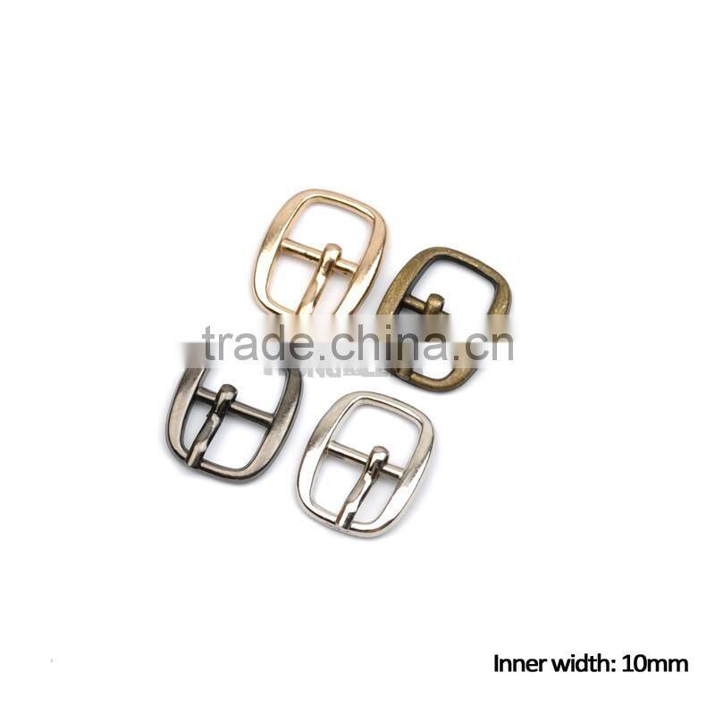 10mm small alloy metal shoe buckle watch buckle pin belt sandal buckle bags wallet buckle nickle,black,gold,bronze BK-007