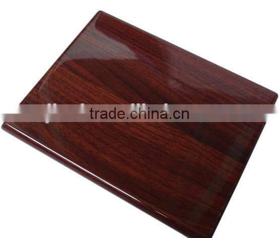 Wholesale Custom High Glossy Finish blank Round Wooden shield plaque For Gifts JKC-020