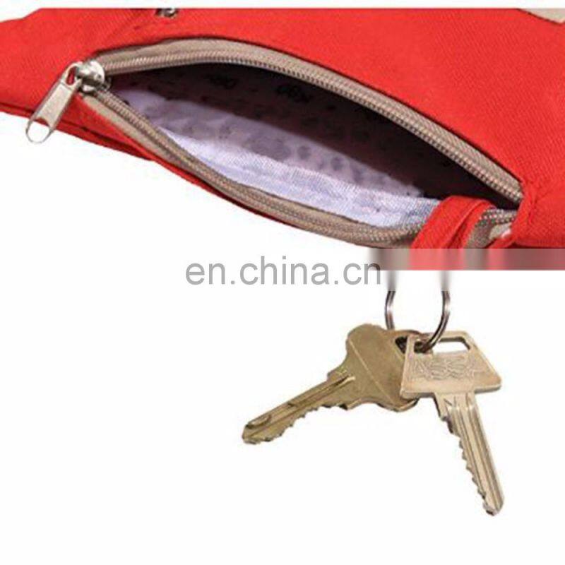 Multi-Use Two Zipper Cell Phone Pocket Travel Simple Fanny Pack PU