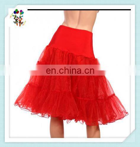 Cheap Adult Womens Party Wear Long Red Chiffon Petticoat HPC-2453