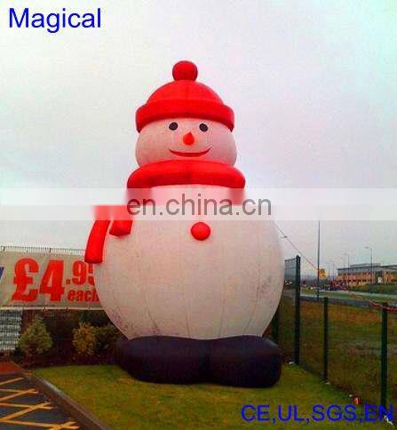white inflatable snowman decoration for yard