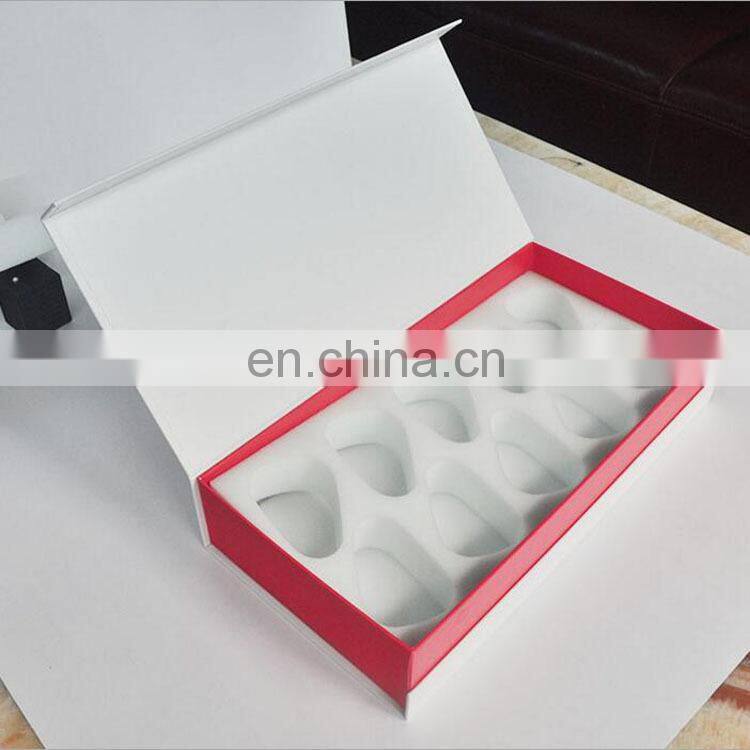 factory directly supply customized Filp Top Hardcover Paper Magnetic Fruit Packaging Paper Box with sponge insert