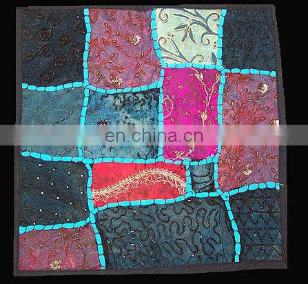 Sequins Patches Cushion Cover,Khambria Cushion Cover