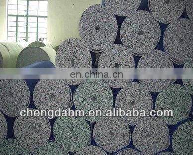 bonded foam with crepe paper underlayment