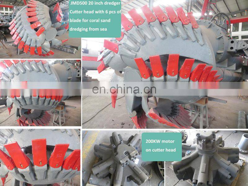 price of 20 inch cutter suction sand dredger machine with standard accessories from china for dredging river and sea