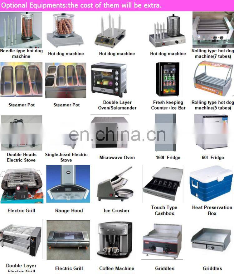 480cm Black traction food trailer / truck / add electric brake system