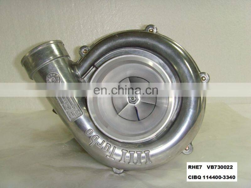 RHE7 Turbocharger VB730022 71456285 114400-3340 CIBQ Turbo for ISUZU Excavator Construction 6SD1T Engine parts
