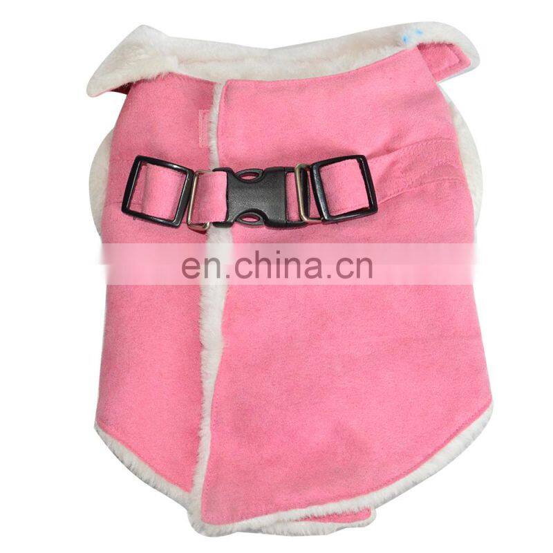 18 inch pink pet clothes dog costumes dog fleece jacket