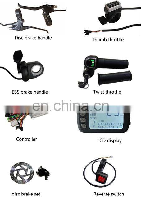 CE approved Golf Cart Full Kits 15 Inch Brushless Geared Hub Motor Wheel 250W 350W