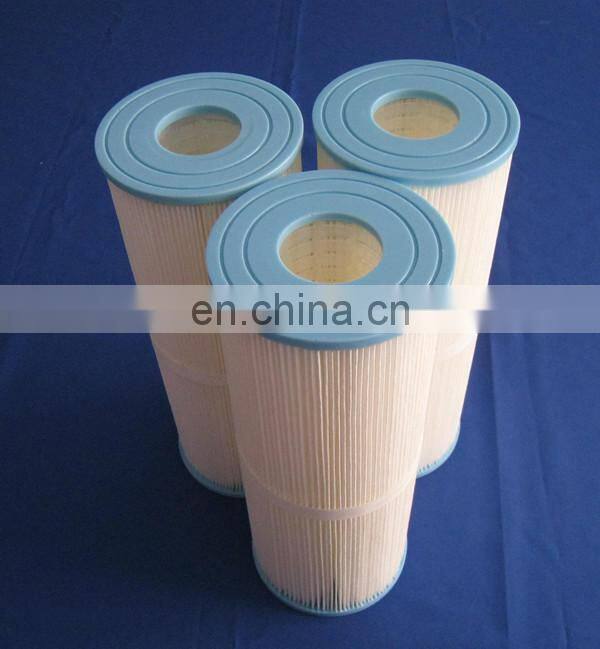 Pleated polyester cellulose water filter cartridges for jacuzzi