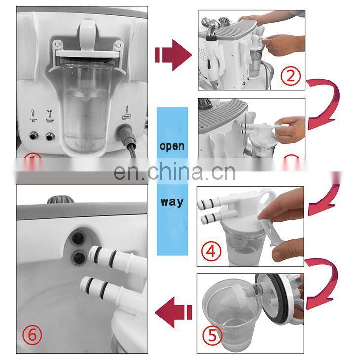 Hot Selling Korean H2 O2 Aqua Water Facial Spa Oxygen Peel Skin Care Machine