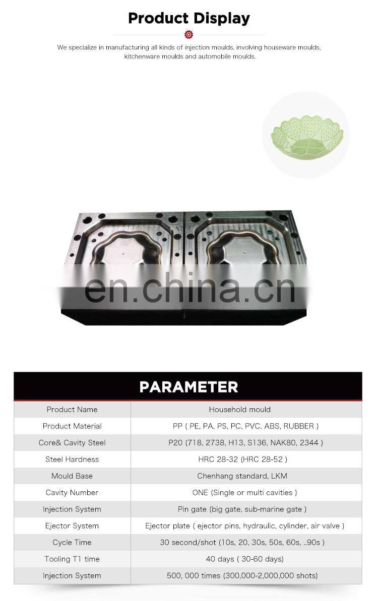 Second hand china cnc plastic kitchen product injection mould maker