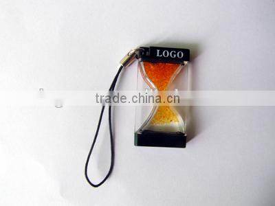 acrylic liquid gel timer hourglass