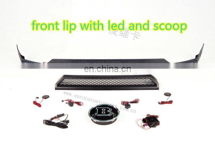 Hot body kits for G class G550 G450 G350 G320 to G63 auto parts front bumper front lip rear bumper over fenders full set