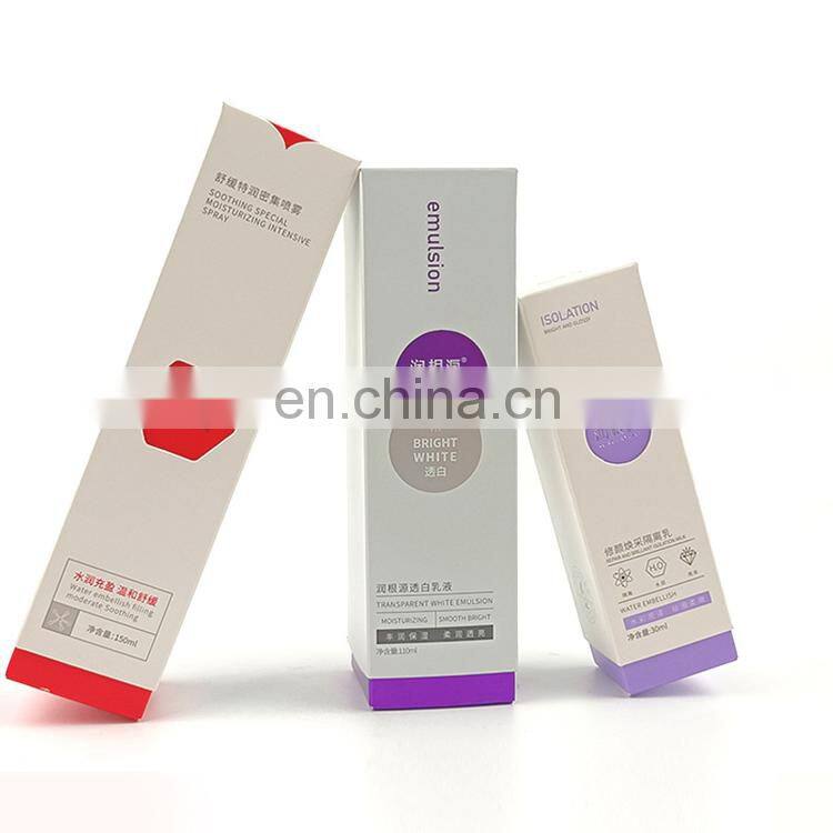 Custom Highend Matte Foldable Paper Packaging Boxes Cardboard Full Color Printing Gift Cosmetic Paper Box For Skin Care Product
