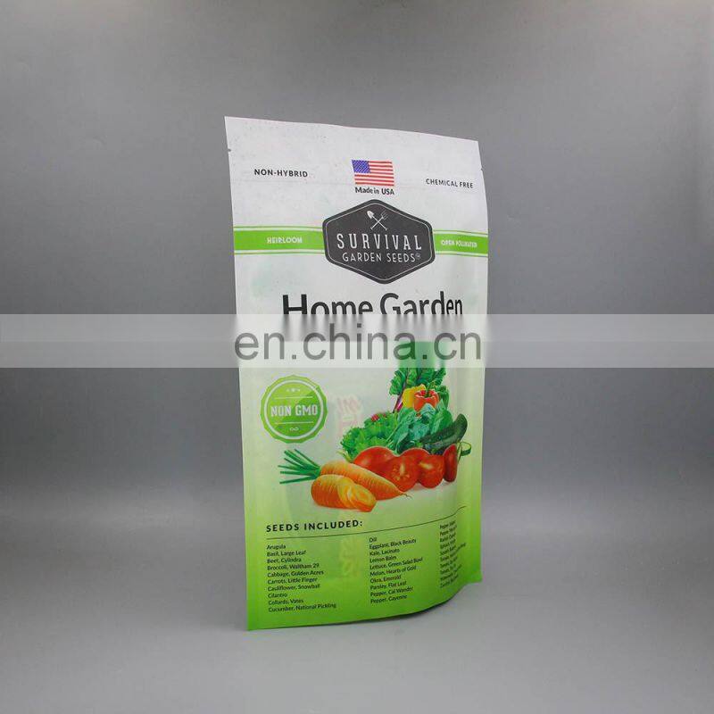 Resealable Laminated Stand-Up clear retail vegetable fruit plastic Vented Produce Bags with zipper