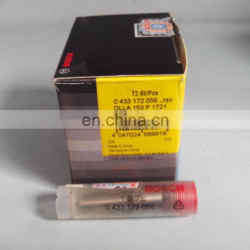 genuine Injector nozzle DLLA153P1721,0433172056 for diesel common injector 0445120106,04445120310