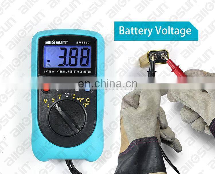 all-sun EM3610 Battery Internal Resistance Tester Meter Battery Voltage Temperature Coefficient Automotive Tester