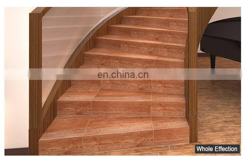 Nice design wood effect ceramic tile stair tile that looks like wood floor