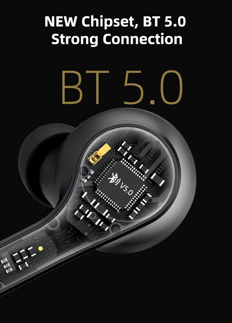 OEM True Wireless Stereo Earphone & Headphone BT 5.0 Gaming HD Sounds Earbuds Long Battery Hours