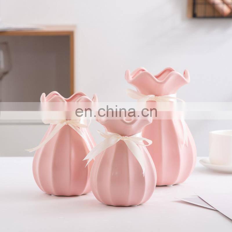 Home Decor Wedding Decorating Ceramic Vases Decoration Centrepiece Clay Midcentury Modern European Porcelain Flower Vase