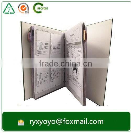 wholesale loose-leaf paper printed 3 ring binder for catalog