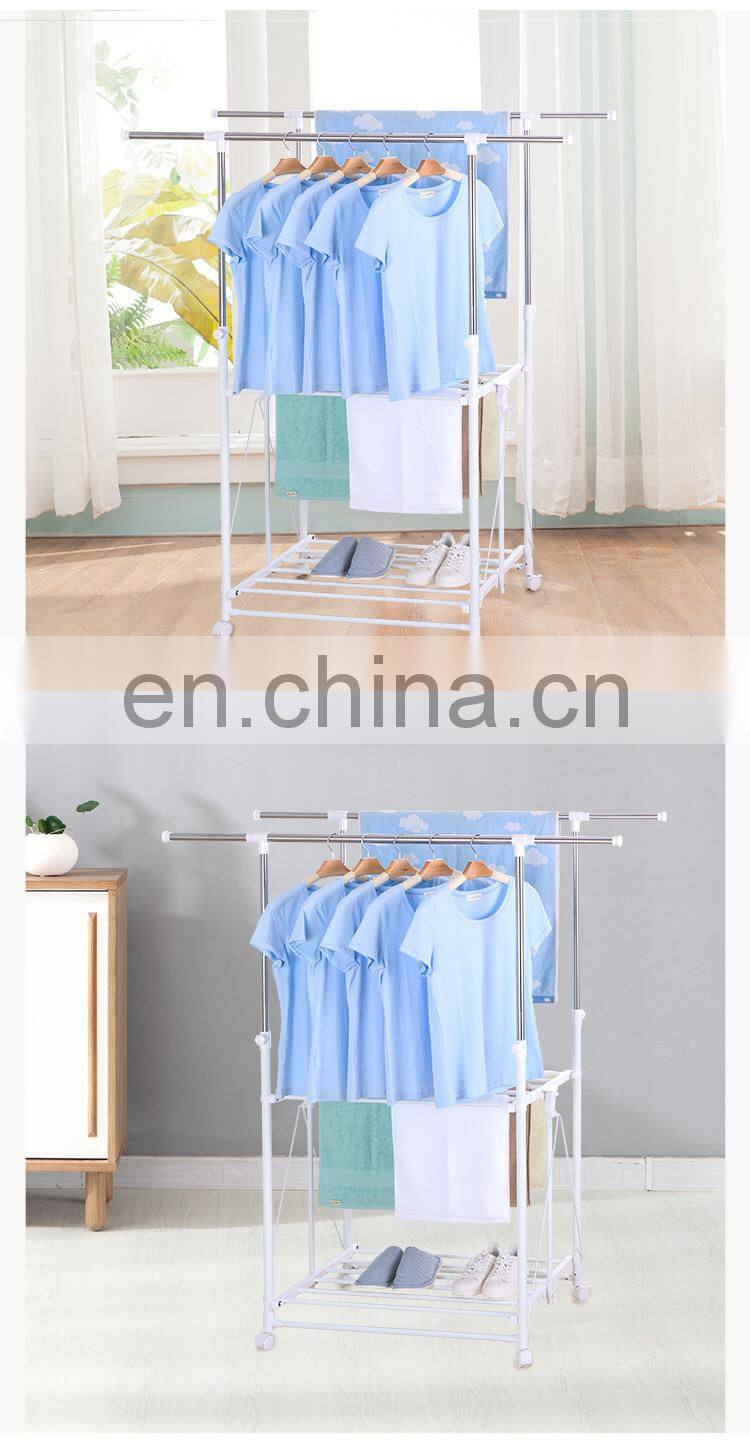 2 tier and 4 foot coat rack cabinet