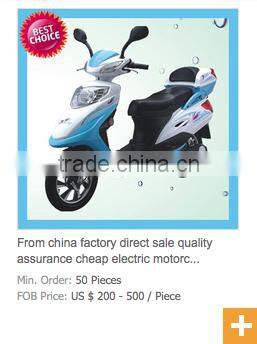 Chinese factory wholesale sales, fashion low cost high quality lady electric mini motorcycles