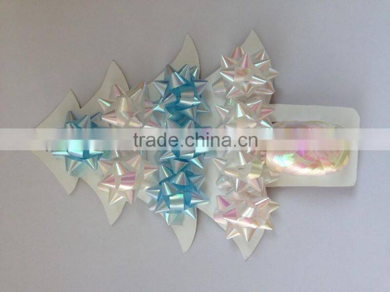 Colorful Christmas Gift Ribbon Bow and festive decoration Bow