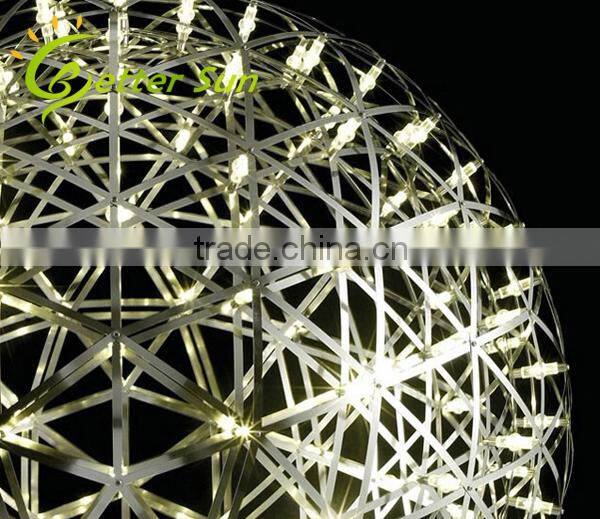 Modern Stainless Stell Pendant Spart Ball Chandeliers Chrom LED Pendant light