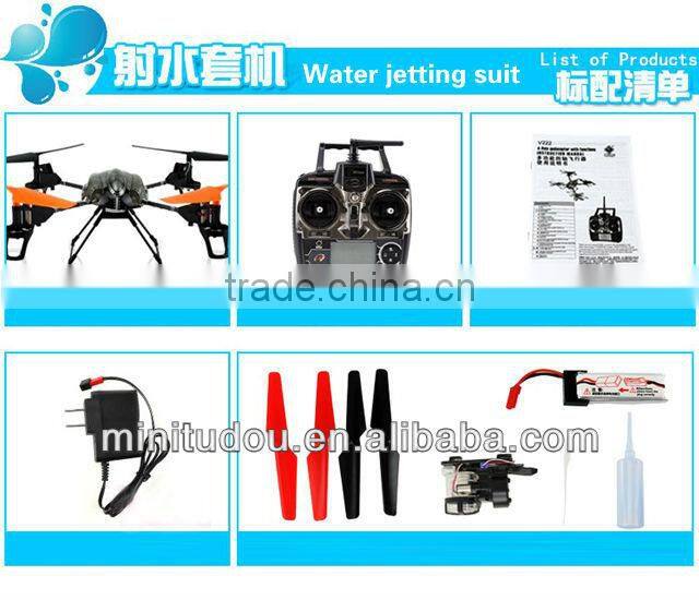 WL toys V222 2.4G 4ch 4axis with light camera bubble fountain bullet rescue