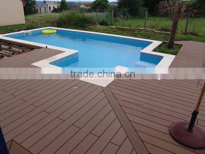 Decorate your swimming pool with WPC decking boards profiles composite wood