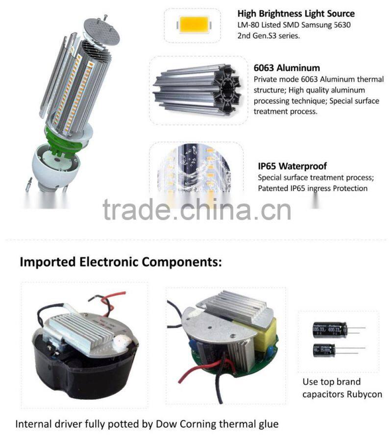 75W corn led light led street fixture replacement for canopy led lighting