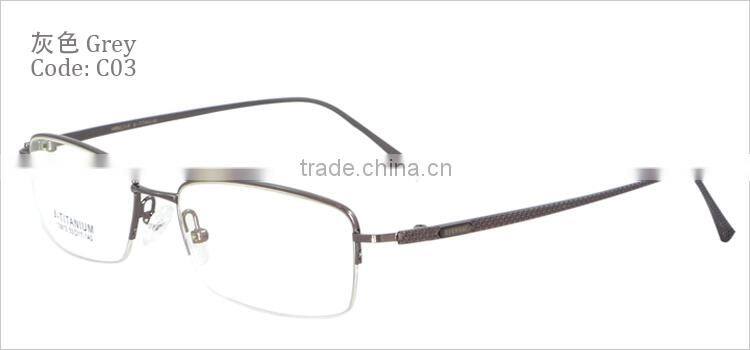 Half-rim half titauium mens 2014 new style glasses frames spectacle frames manufacturers