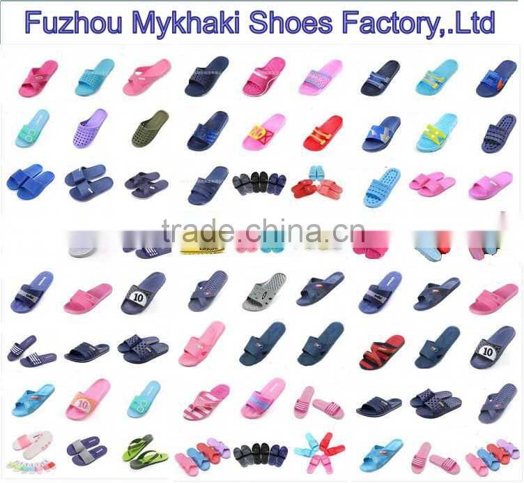Fuzhou factory plastic eva slipper One-step home slipper,Drag word slipper