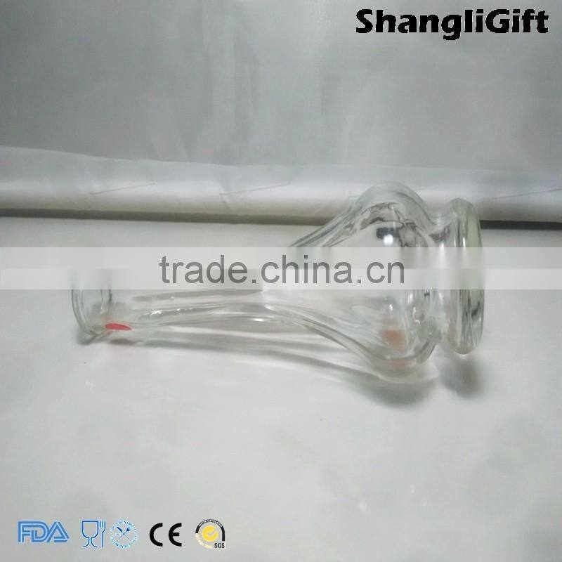 Slim Bottle 125ml Glass Vase For Flower Cheap Table Decoration