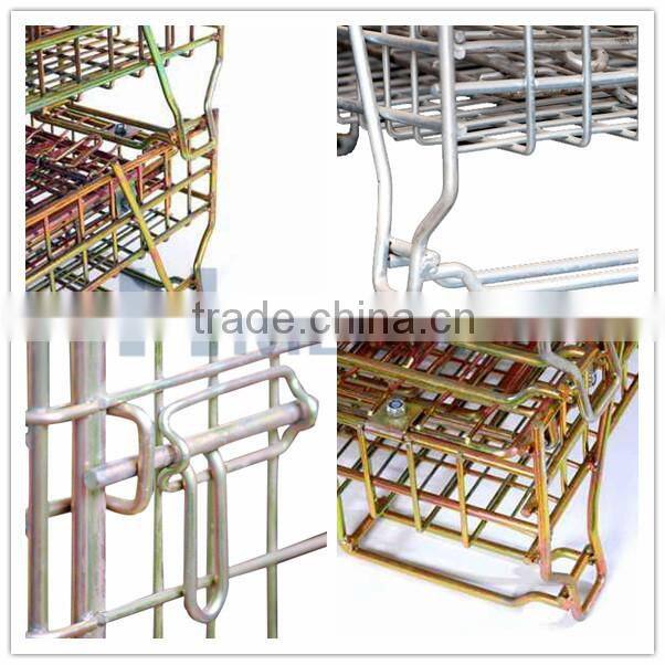 European foldable wire mesh sliding wire basket
